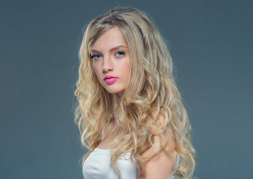 Proper hair washing technique for platinum blonde maintenance